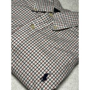 Ralph Lauren Polo Shirt Adult L custom fit Pony Button Up Long‎ Sleeve Men's